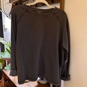 eddie bauer grey pullover